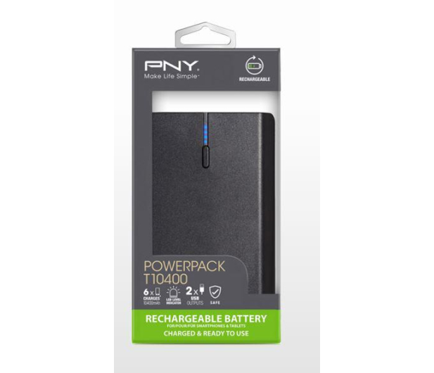 PNY Power Bank PNY PowerPack T10400 Black - 1401571 - zdjęcie 4